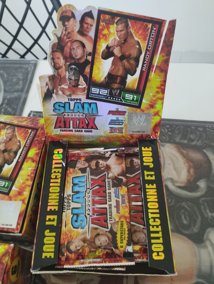 wwe slam attax 2008 display très rare