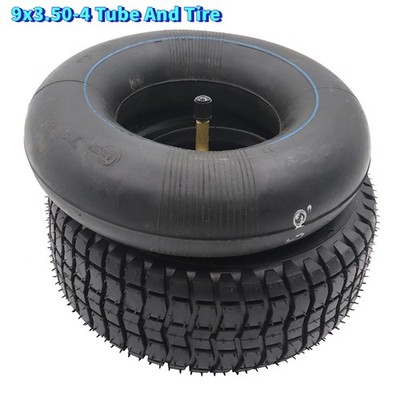 9x3.50-4 9''inch Tire and Inner Tube for Pocket ATV Trolley Scooter Go Kart