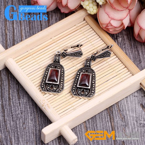 Conjuntos Dije Escudo Piedra Remaches Cuentas Pendientes Colgante Anillo Joyería con Caja de Regalo - Imagen 7 de 56