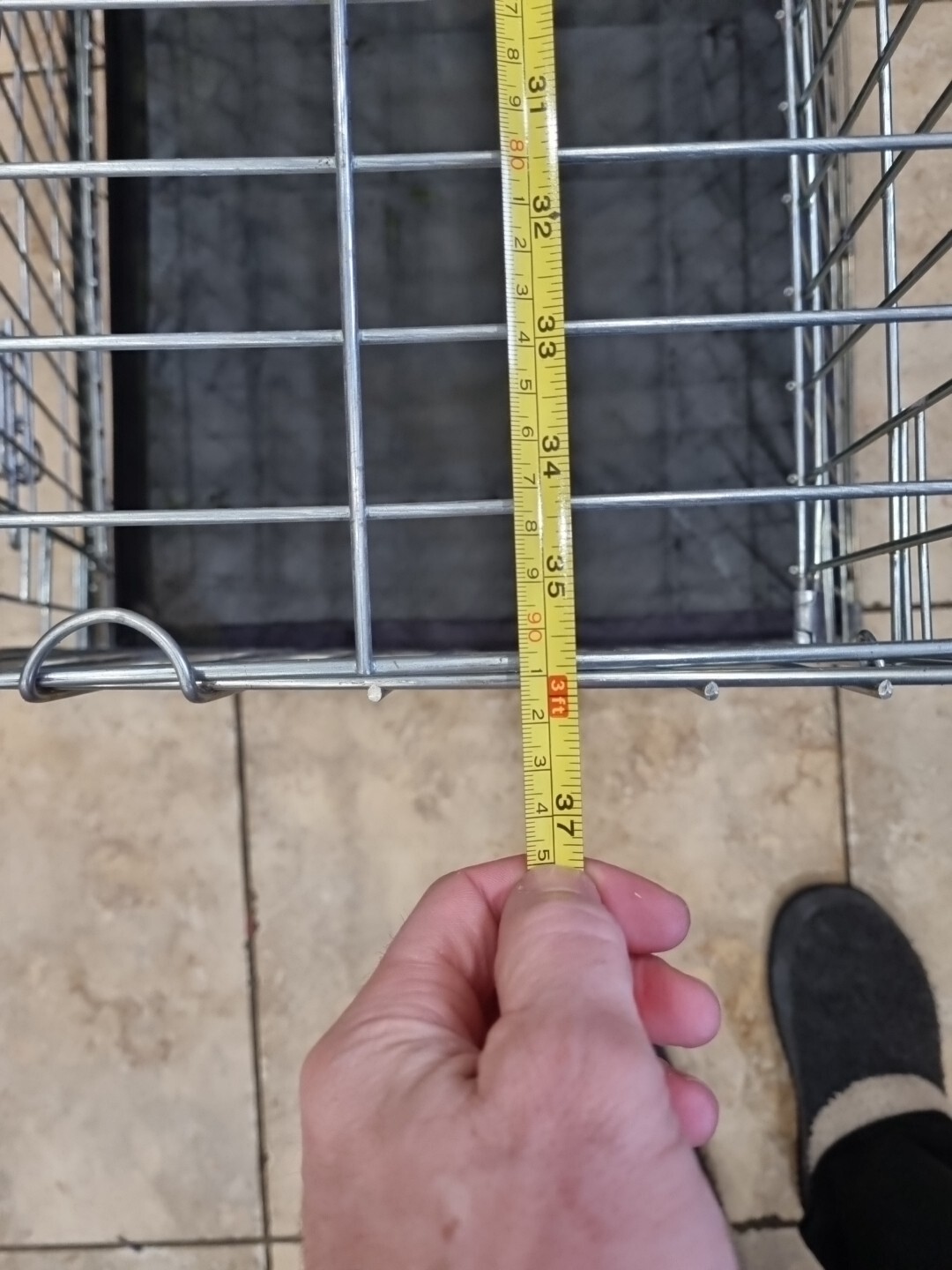 Dog Car Crate Used Large Dog Cage For Travel In Car Boot eBay