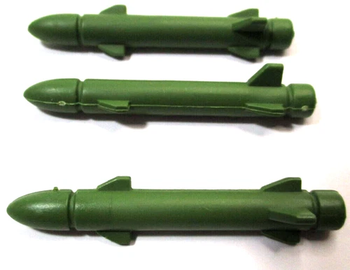 Vintage GI Joe 1987 Battle Force 2000 Eliminator Jeep 4WD SET OF 3 MISSILES