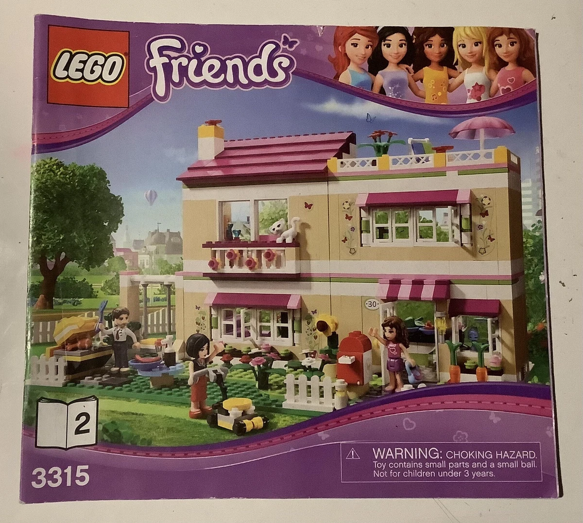 frakke evigt angst Lego Friends Manual Instructions Replacement # 3315 Book 2 Only | eBay