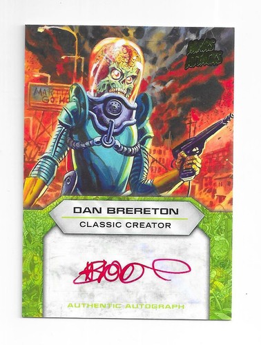 Mars Attacks Invasion Topps 2013 Classic Creator Autograph Dan Brereton