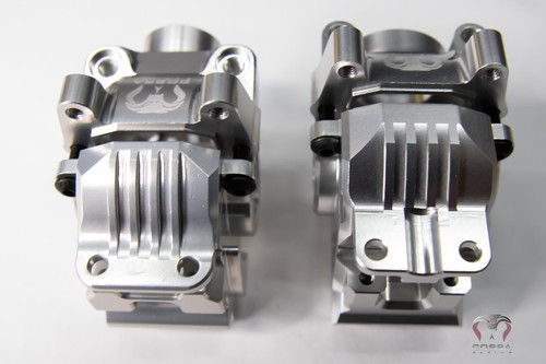 CR CHROME Differential housing Front + Rear for Traxxas Slash Rustler 4x4 4WD - Picture 5 of 8