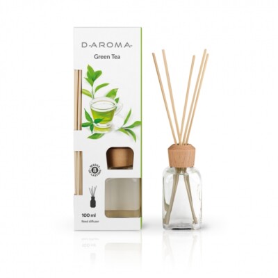 Duftdiffusor D-aroma Reed Diffuser 100ml Grüner Tee - Lufterfrischer