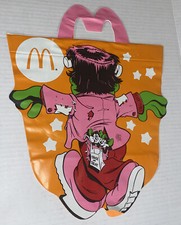 Vintage 1990s McDonalds Halloween Trick Or Treat Bag Frankenstein Glow In Dark