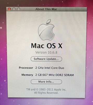 Apple MacBook Pro 15-inch March 2006 2GHz Intel Core Duo (MA464LL