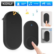 KERUI Wireless Home Doorbell Chimes Plug Play Plugin Receiver Volume Door Bell