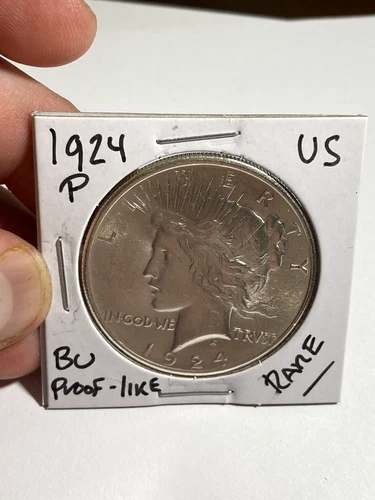 1924 P United States Peace Silver Dollar - BU / Prooflike