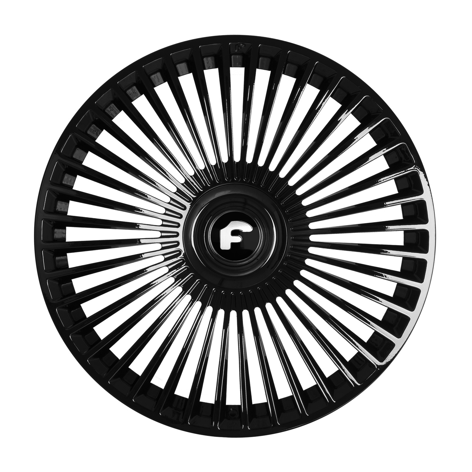 24" Forgiato Trimestre-M Black Concave Wheels Rims Fits Rolls-Royce Cullinan