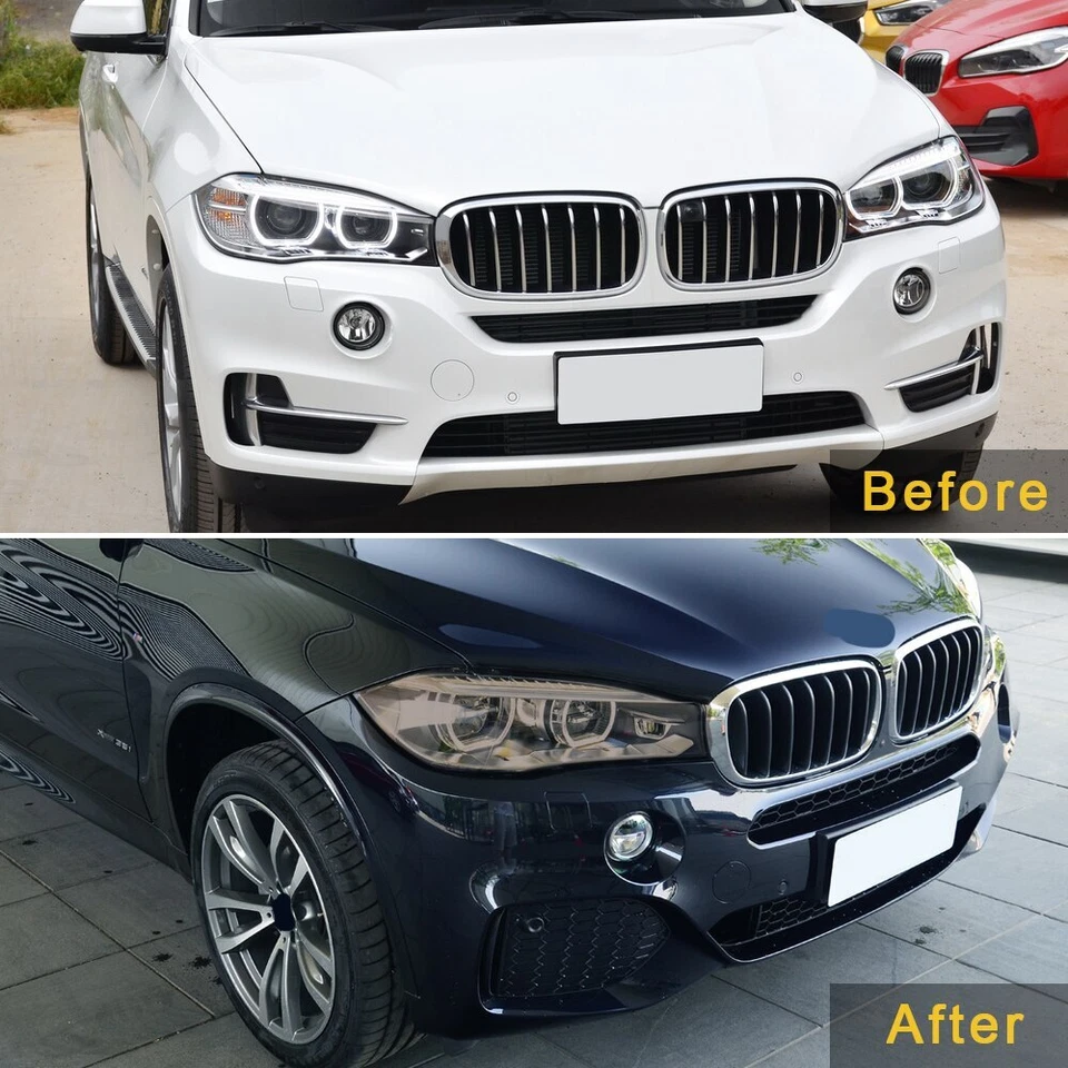 Car Headlight TPU Film Protector Sheet Sticker Pre-Cut Shape For BMW X5 F15 Foto 2 de 4