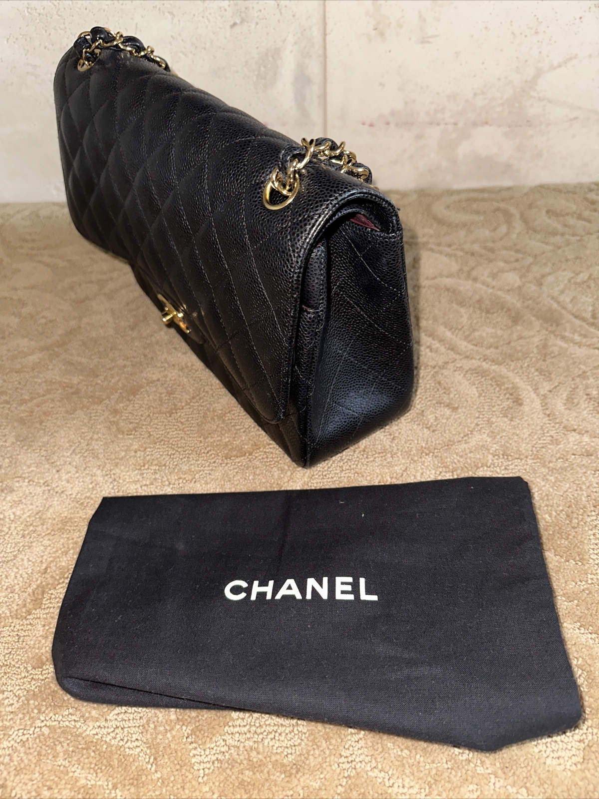 100% AUTHENTIC CHANEL CLASSIC Large DOUBLE FLAP w… - image 14