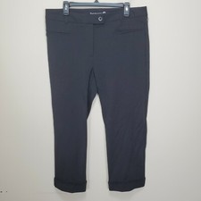 BETABRAND Classic Dress Yoga Pants Stretch Straight Leg Black Petite XL XLP 25"