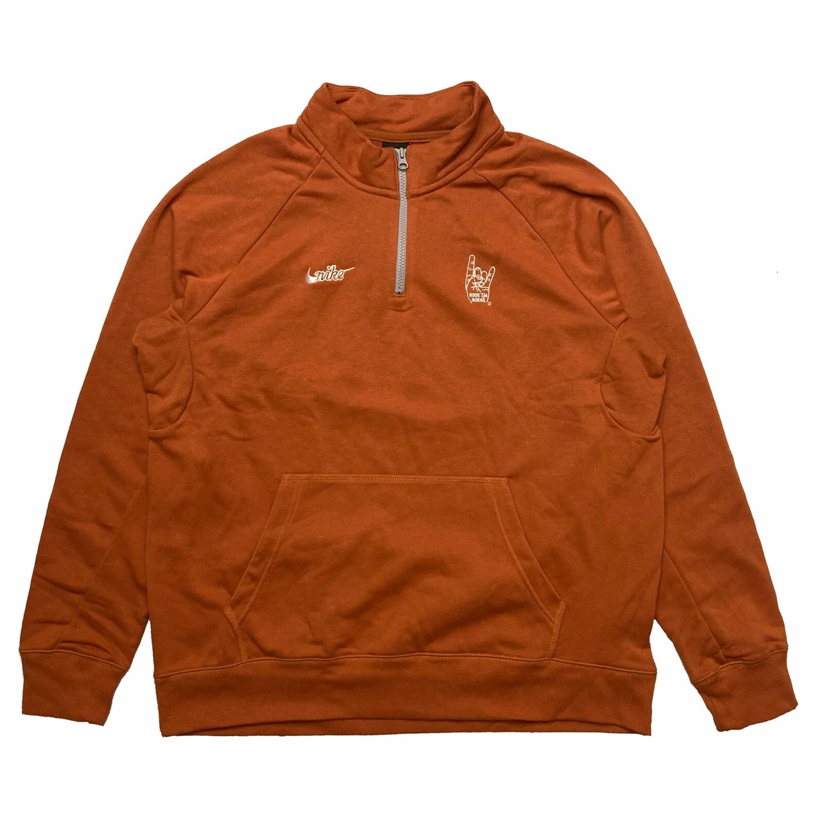 Nike orange quarter zip sale