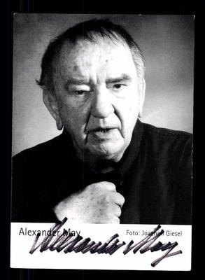 Alexander May Autograph Card Original Signed # BC 66505