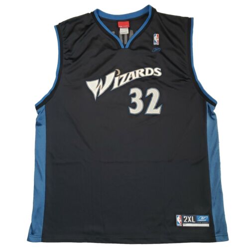 Vtg Richard Rip Hamilton Jersey Mens 2XL Washington Wizards #32 Black NBA