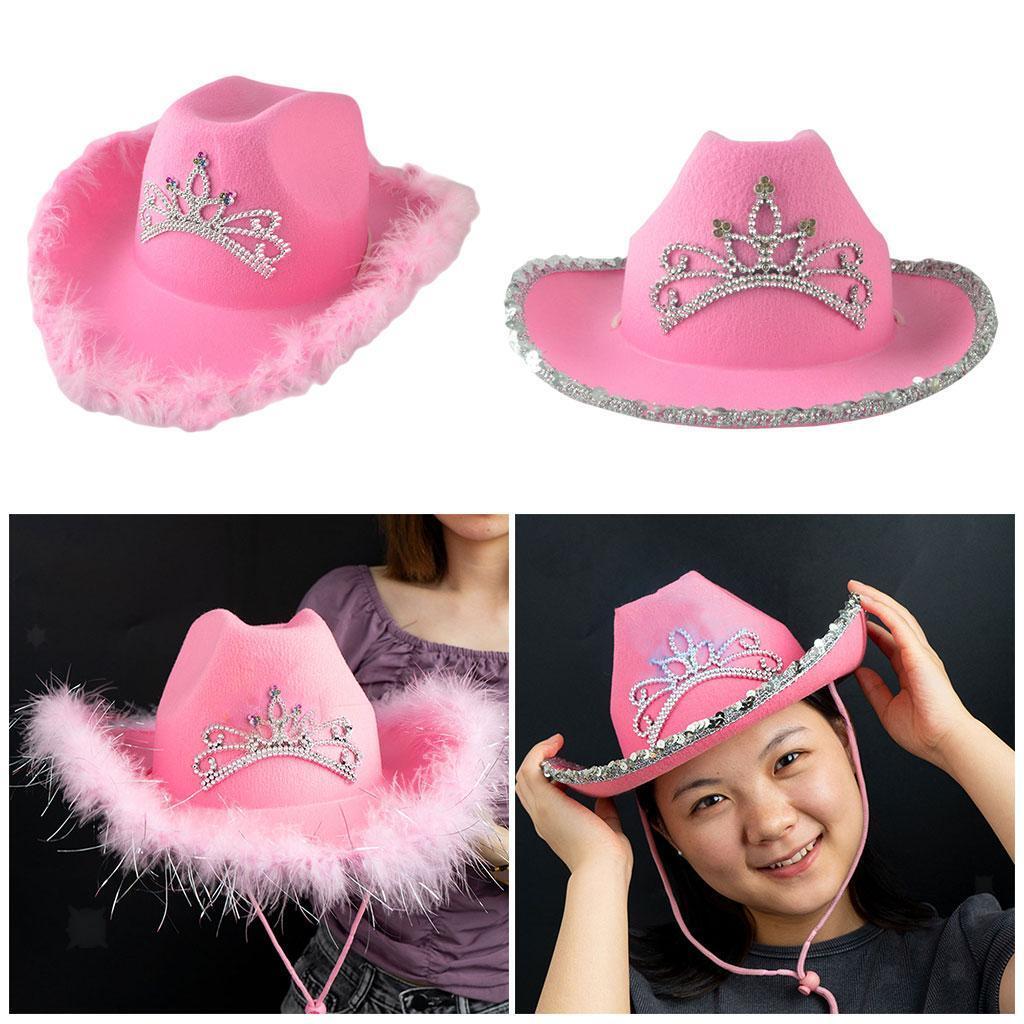 Cowgirl-Hut Mit Pailletten – Damen-Westernhut Für Party & Kostüm, Einheitsgröße