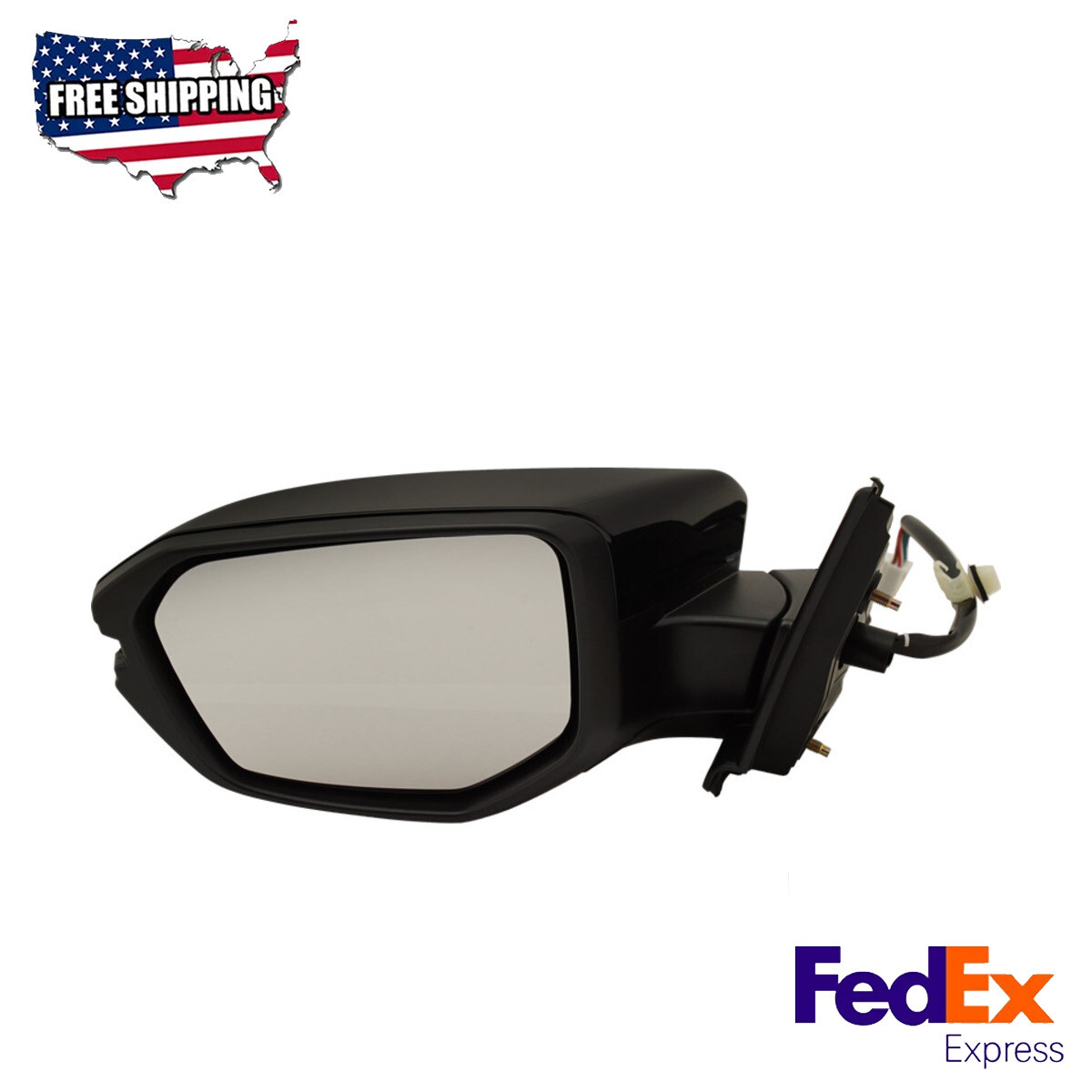 Mirror Paintable Power Glass Driver Side for 2017-2021 Honda Civic Touring