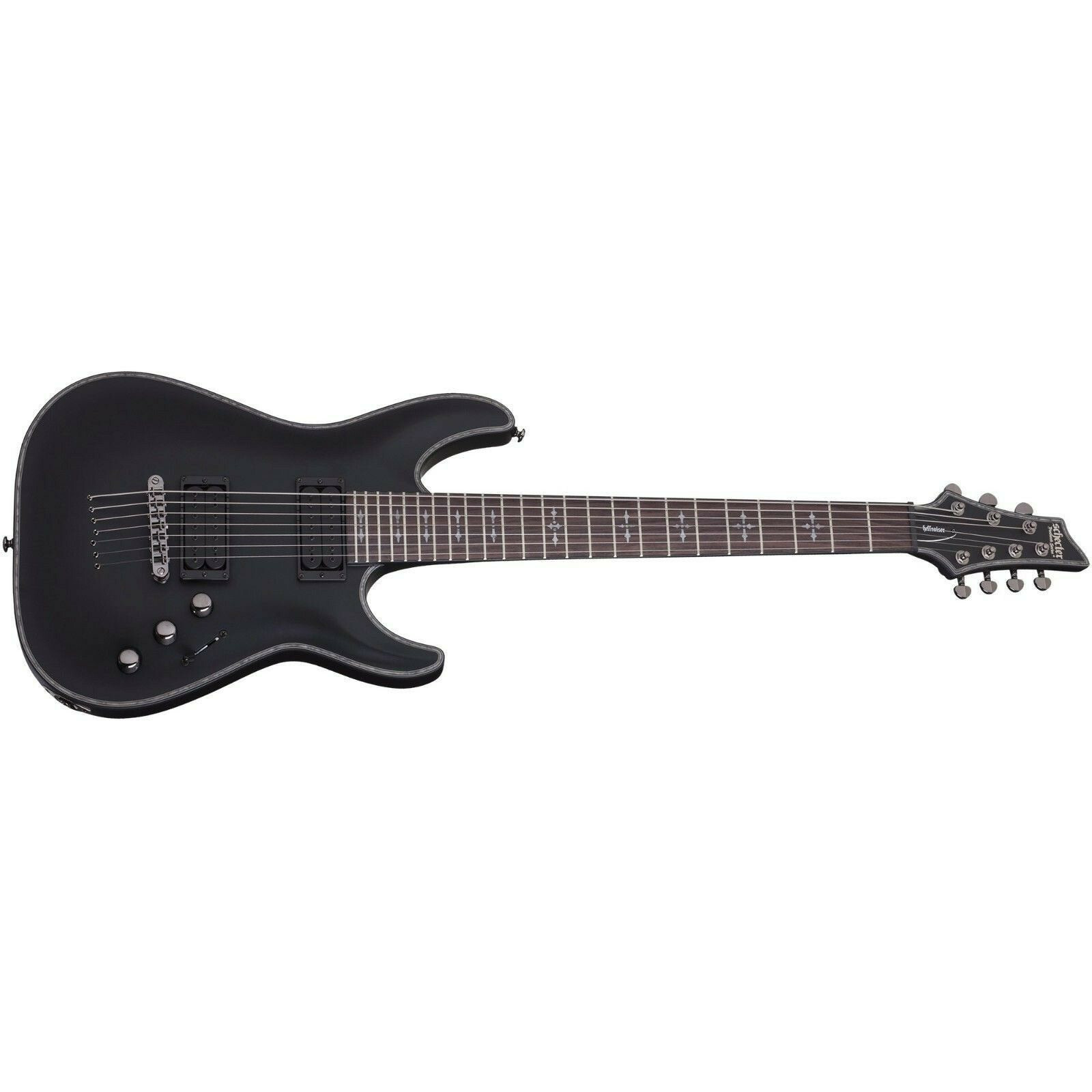 Schecter Hellraiser C-7 Passive Satin Black SBK 7-String NEW Electric Guitar