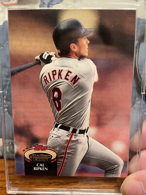 1992 Topps Stadium Club 1 Cal Ripken Error Misprint Card MLB