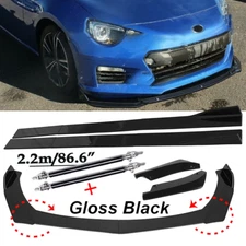 Front Bumper Lip Spoiler Splitter Car Body Rear For Subaru BRZ 2013-2023 Glossy