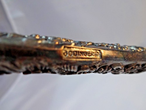 Godinger Silverplate Olde Bouquet Dinner Knife 8 7/8" Cutlery Flatware Vintage - Picture 4 of 6