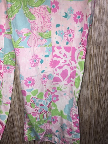 LILLY PULITZER Girls Summer Crop Pants SIZE 12 Giraffes - Picture 9 of 11