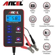 ANCEL Car Battery Tester Battery Charging Alternator Tester W/Cigarette Lighter