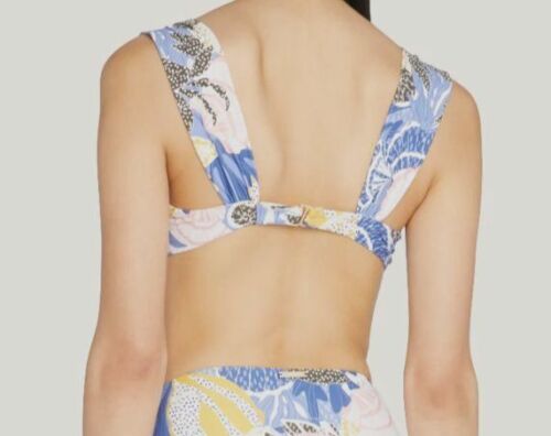 $150 Milly Women Blue Under The Sea Underwire Bikini Top Swimwear Size S - Picture 2 of 3