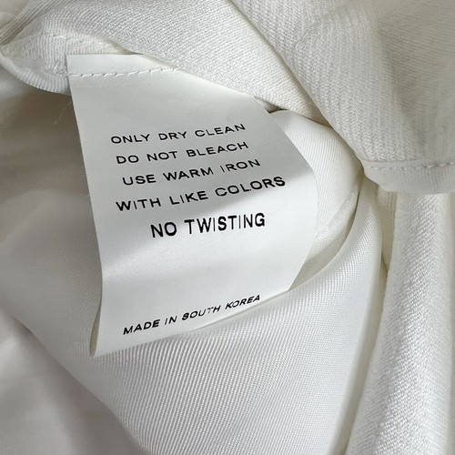 The Author White Linen Blend Le Single Relaxed Fit Blazer Jacket Sz S NWT $310 - Picture 12 of 12