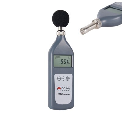 Digital Impulse Sound Level Tester Manual Control 3 Gears Linear Range   60dB