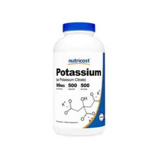 Nutricost Potassium Citrate 99mg 500 Caps - Gluten Free, Non-GMO EXP 01/2027