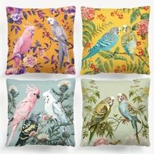 4 Pieces Spring Vintage Illustration Style Throw Pillow Covers Sofa Decoration