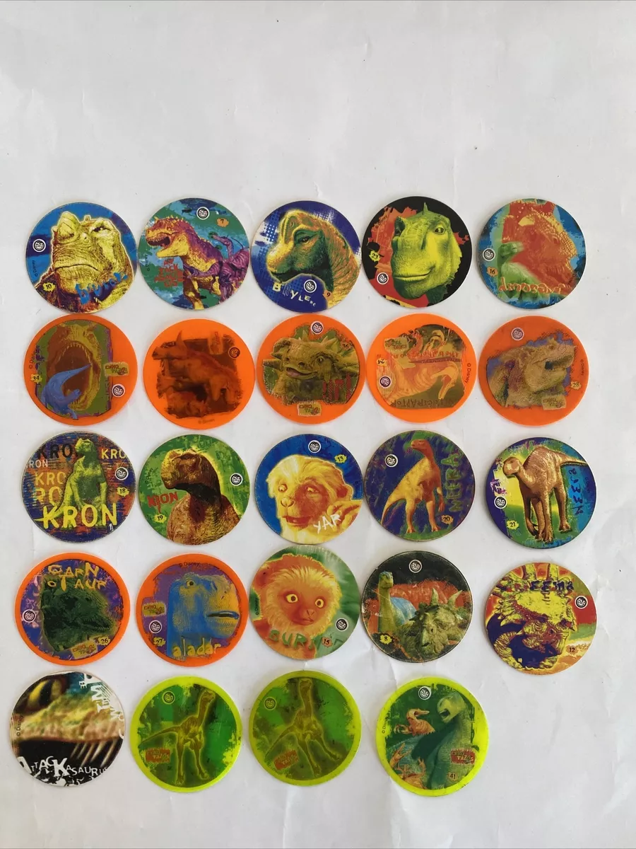 Tazos de outlet jurassic world