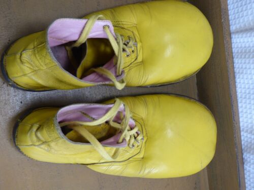 1940-50s Leather Clown Shoes custom made 1-of-a-kind 14" long women's size 8 - Picture 15 of 21