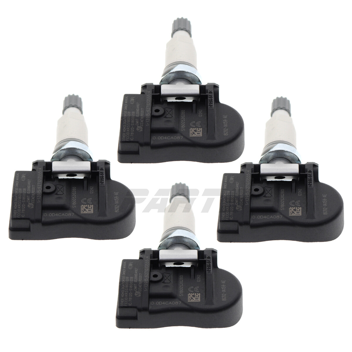 4 Tire Pressure Sensors TPMS Rubber Valve for Volvo XC40 X, 74,89