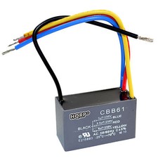 HQRP Motor Capacitor for Hampton Bay Ceiling Fan 3uF+3.5uF+6uF 4-Wire CBB61