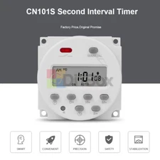 DC12/24V AC110V/220V Timer Switch Digital LCD Programmable Control Time Relay