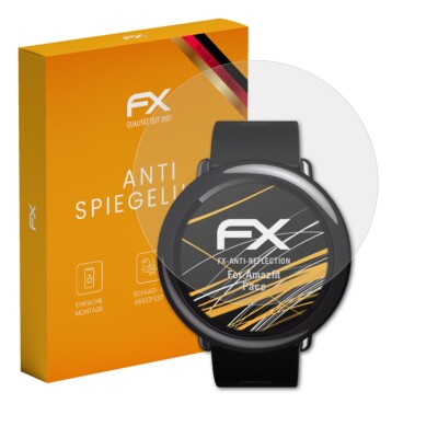 atFoliX 3x Displayfolie für Amazfit Pace Schutzfolie matt&stoßfest Folie