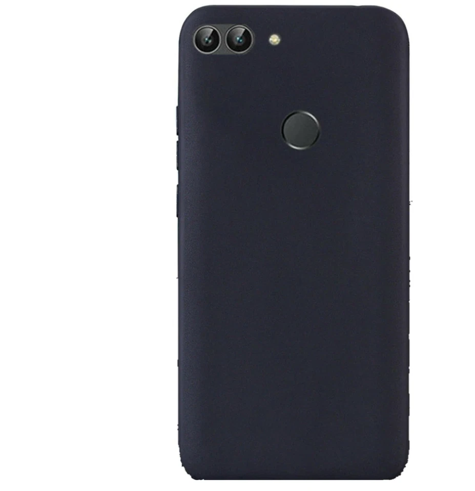 Custodia per HUAWEI P SMART FIG-LX1 FIG-L21 2018 cover matte silicone gel +VETRO - Immagine 4 di 4