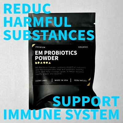 MT AQUATICS EM PROBIOTICS POWDER Shrimp Tank Treatment (40g) | For Freshwater Shrimp