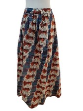 Stunning Rare Handmade Vintage 1930s 1940s Multicolor Feedsack Flour Sack Skirt