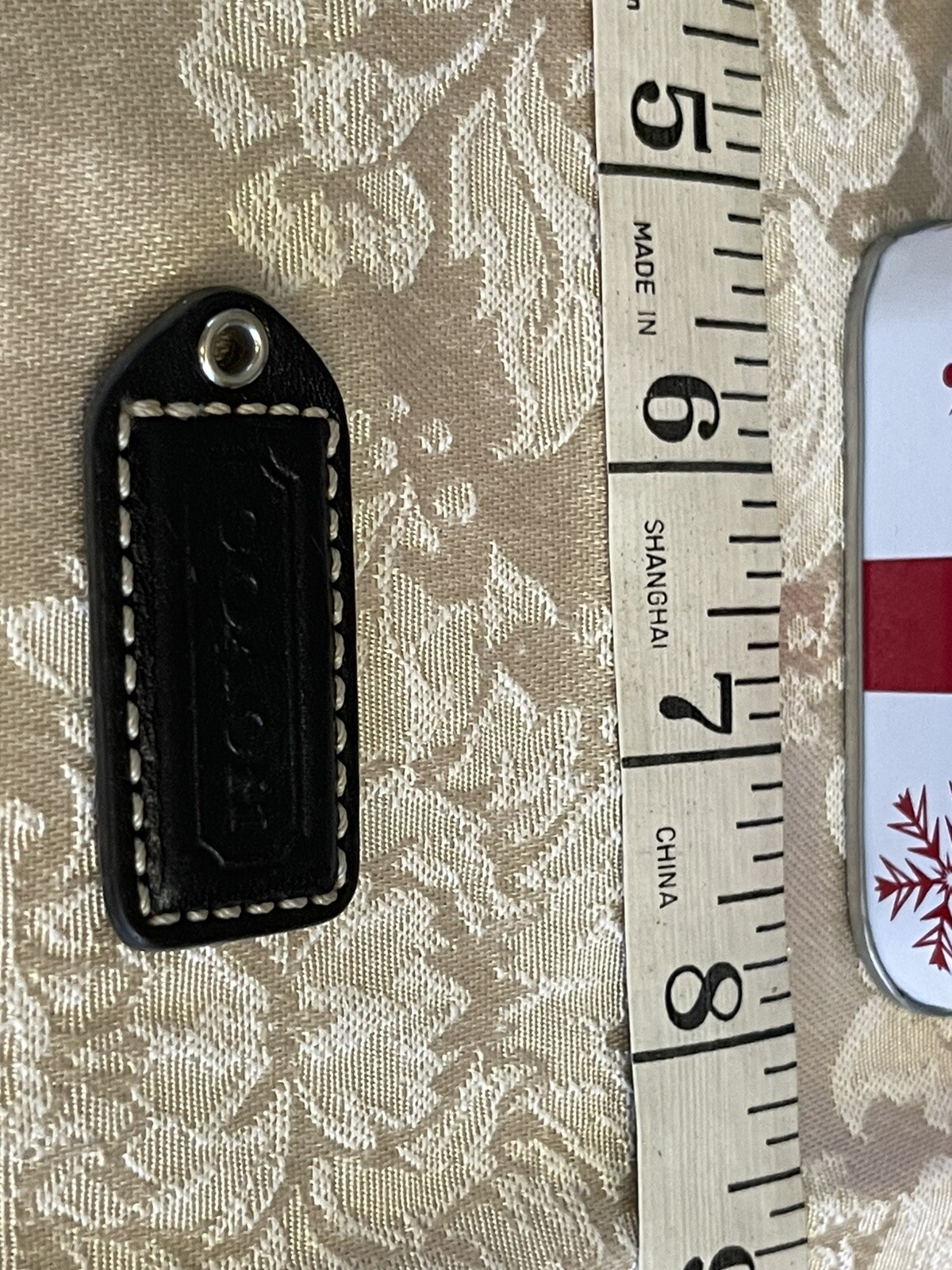 Coach vintage replacement hang tag Black Leather Gem