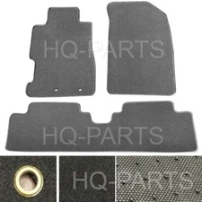 FITS FOR 01-05 HONDA CIVIC GRAY NYLON CARPET FLOOR MATS 3 PIECES FRONT + REAR
