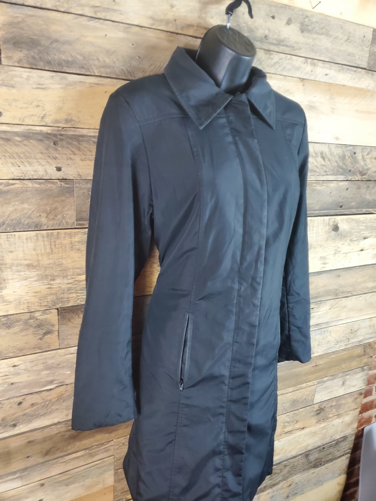 Express Worldwide Jacket Black Polyester Small Ch… - image 2