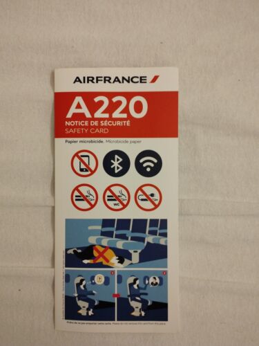 Consigne De Sécurité A220 Air France 2021 - Photo 1/4