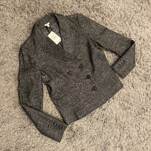 J.CREW NEW Marled Thandie Blazer Heather Graphite Black Wool Blend Sz 4 Academia - Picture 6 of 17