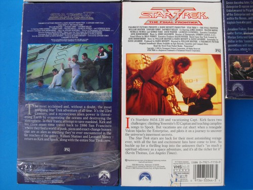 STAR TREK VHS WRATH KAHN, SEARCH FOR SPOCK(SEALED), VOYAGE HOME, FINAL FRONTIER - Bild 7 von 10