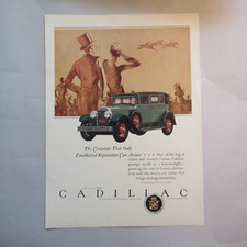 Cadillac Vintage Automobile Print Ad 1927 Horse Racing Cadillac Vintage Automobile Print Ad 1927 Horse Racing