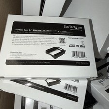 StarTech.com Dual 2.5" SSD/HDD Mounting Bracket for 3.5 Drive Bay - Tool-Less